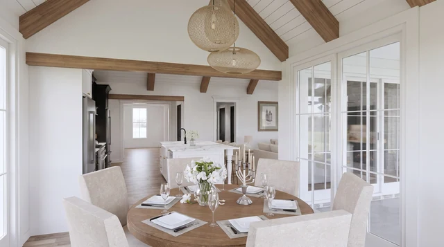 A wraparound porch — interior architectural visualization